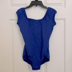 Royal Blue Cap Sleeve Ballet Leotard - Adult Large